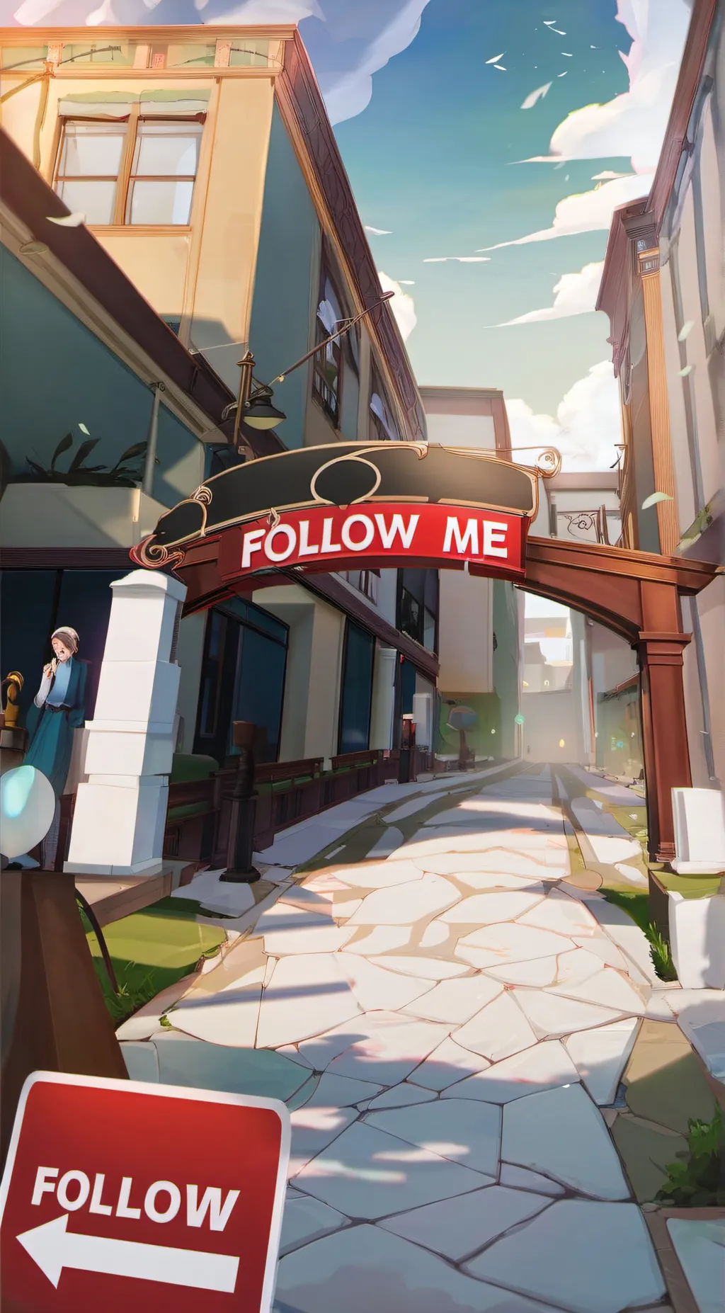 ai character: Im lost background