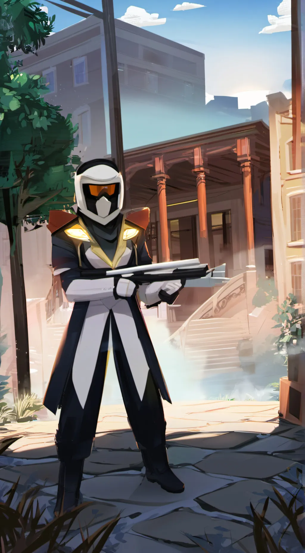 ai character: Gold god background