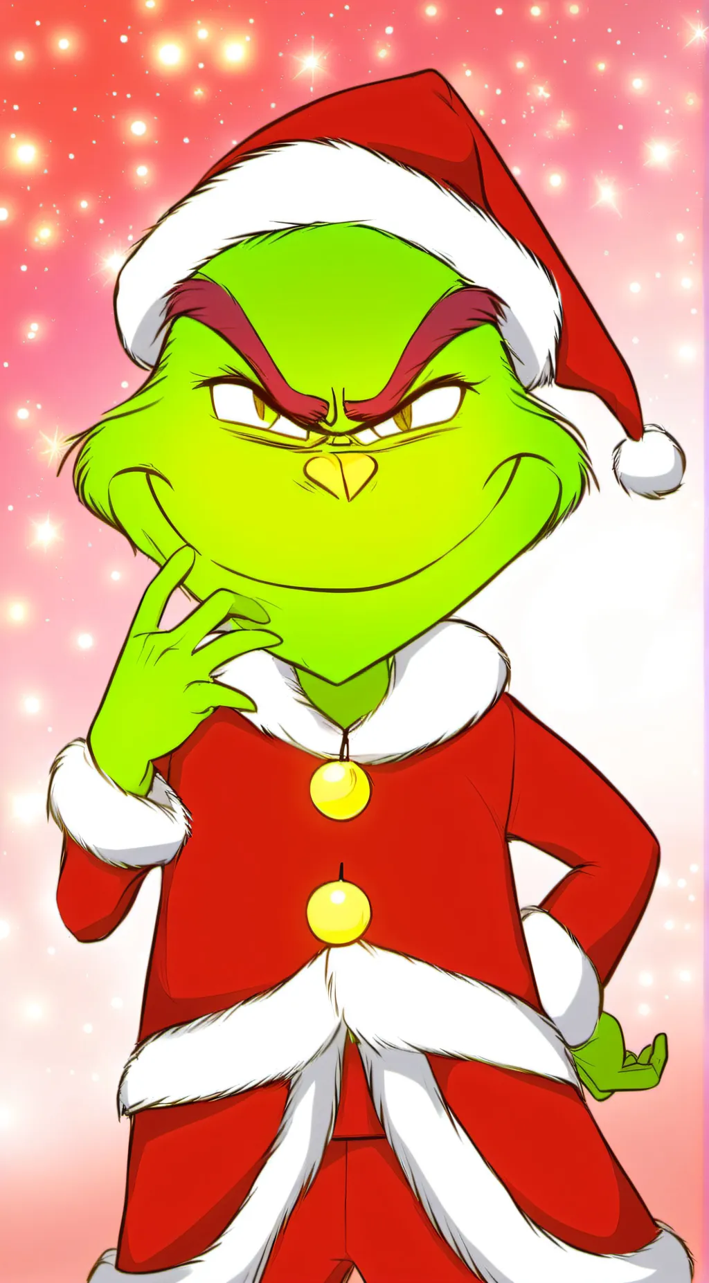 ai character: The Grinch  background