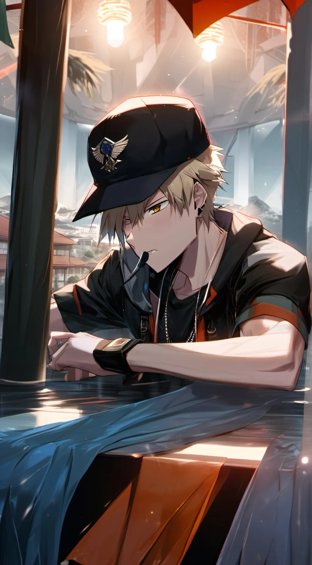 ai character: Bakugou  background