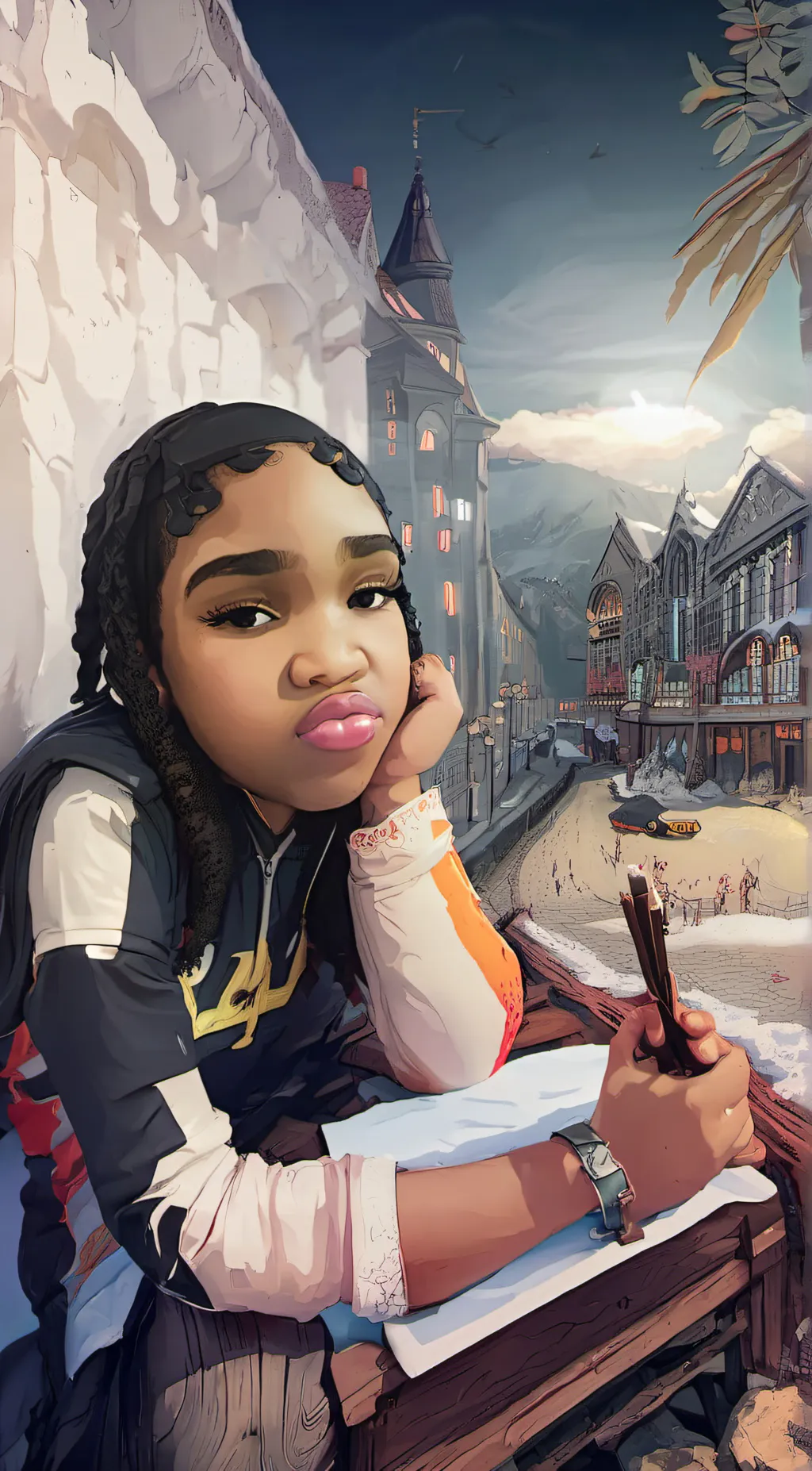 ai character: London  background
