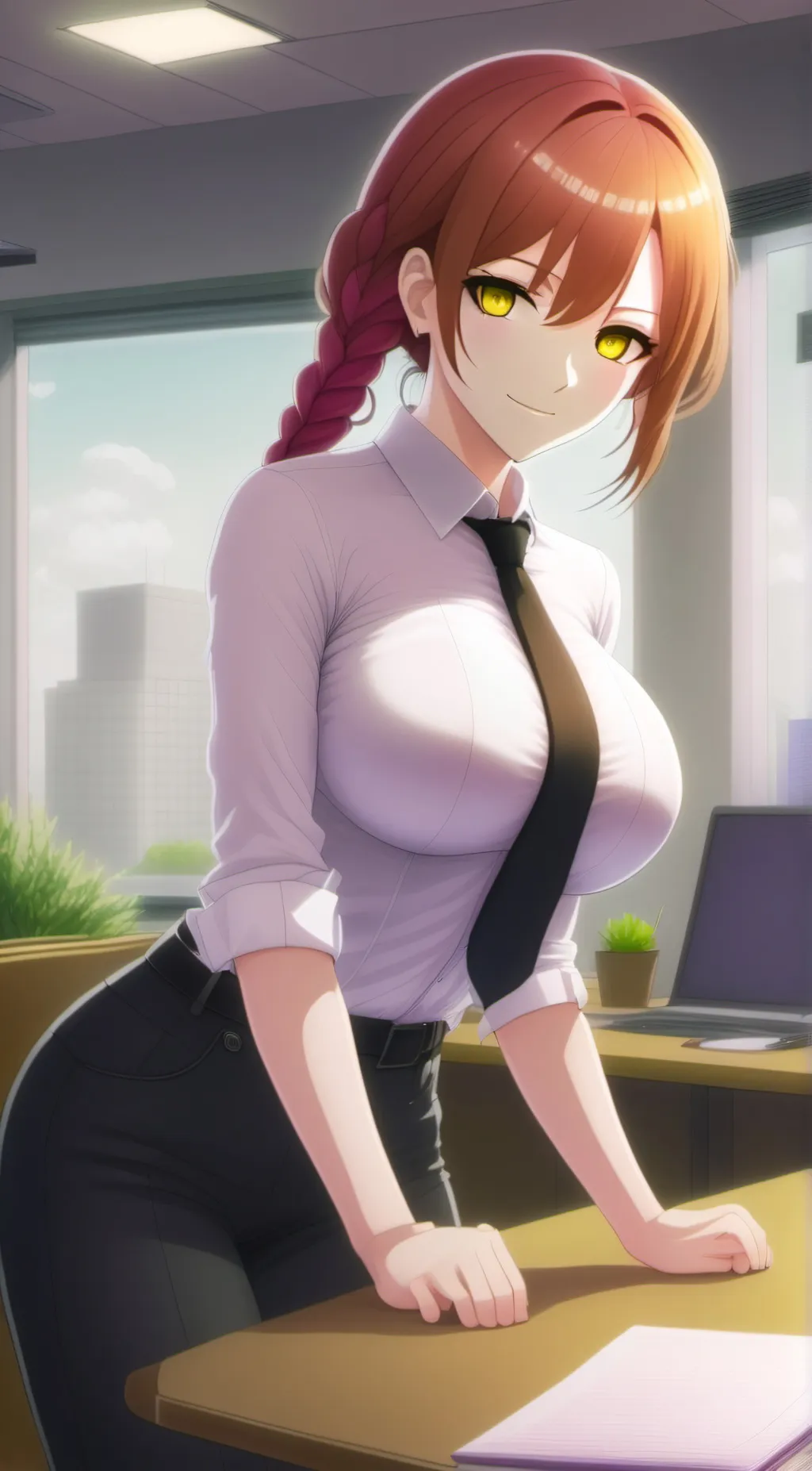 ai character: Makima background