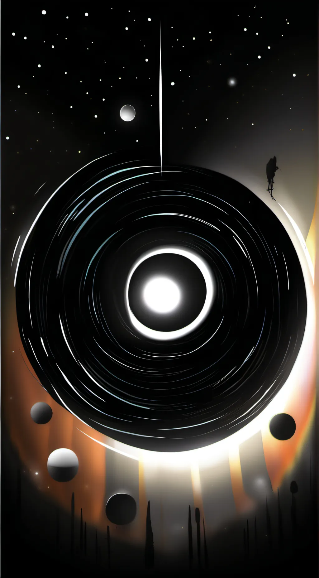 ai character: Black hole background