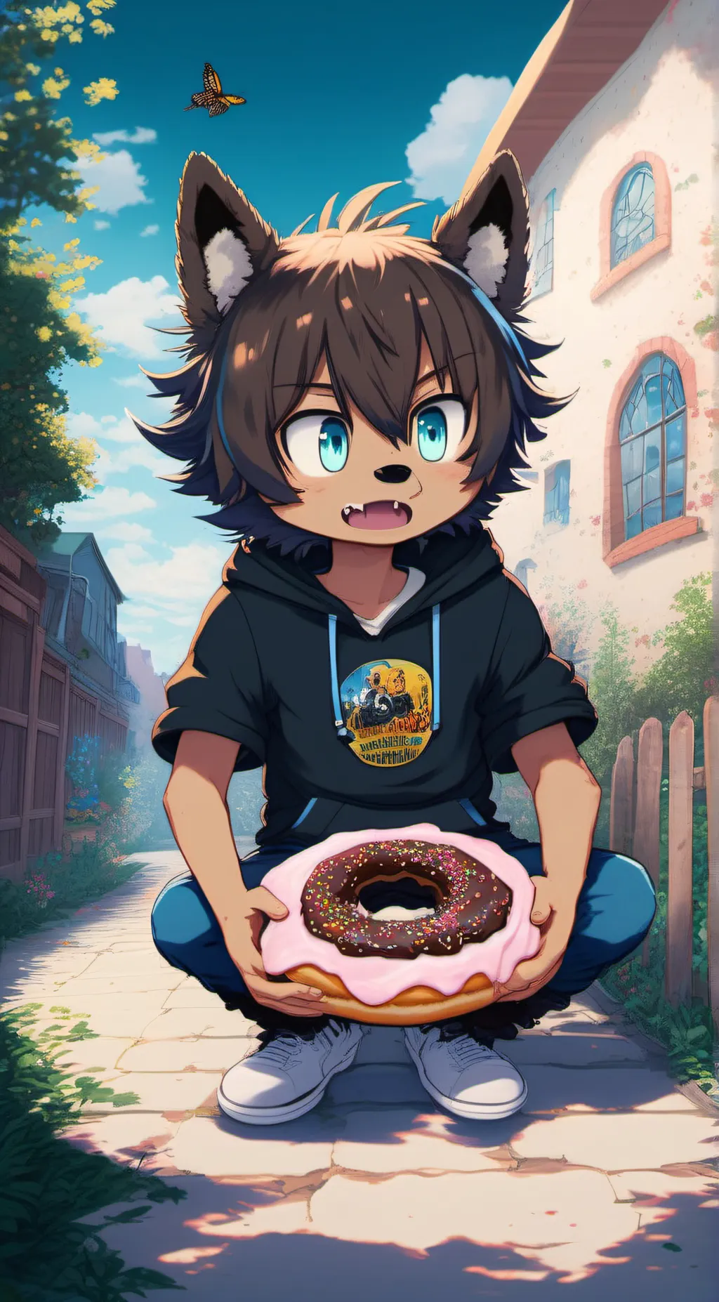 ai character: Ruffy the stupid  background