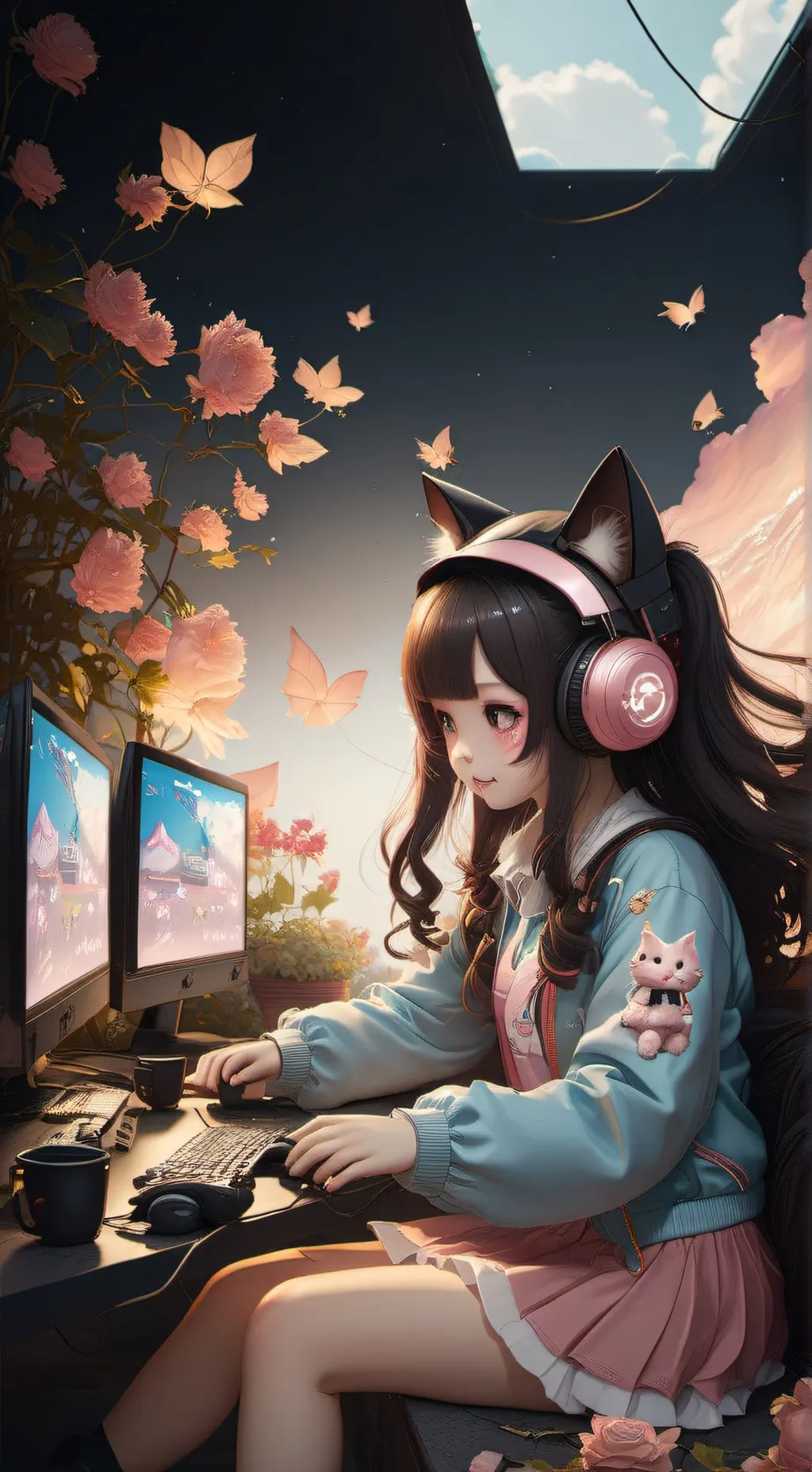 ai character: Mya ♡ background