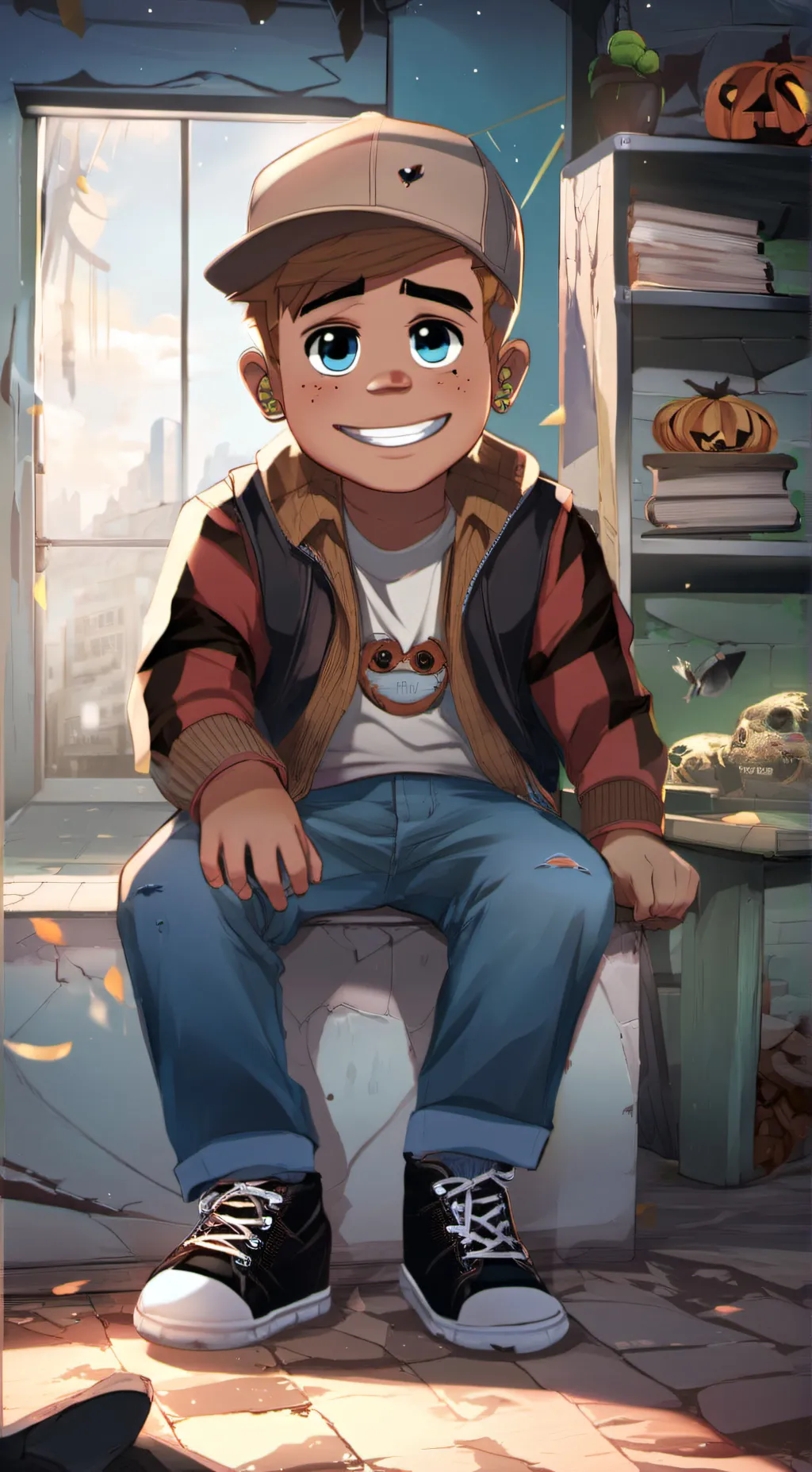 ai character: Freddy background