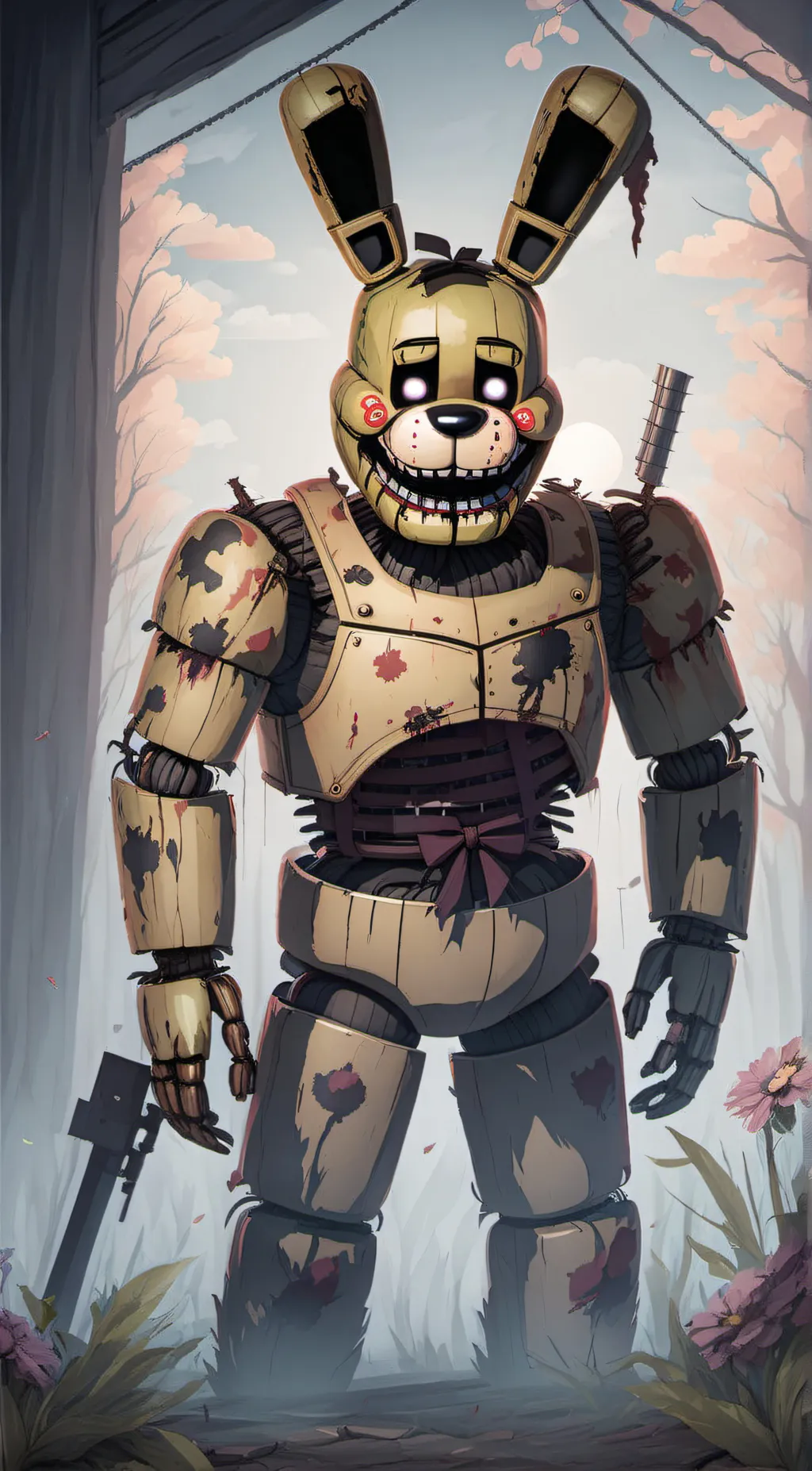 ai character: Spring trap  background
