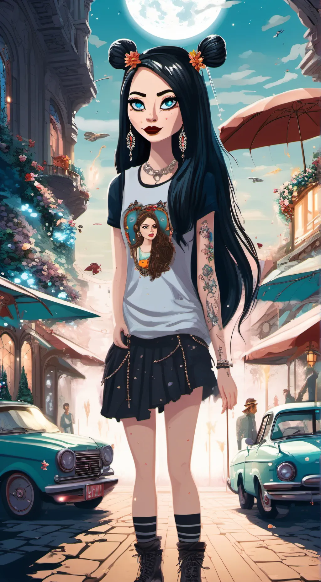 ai character: mean girl xoxlill background