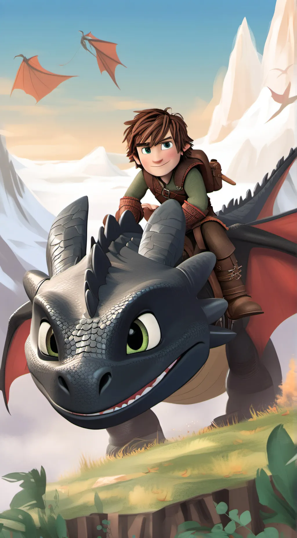 ai character: hiccup from httyd background