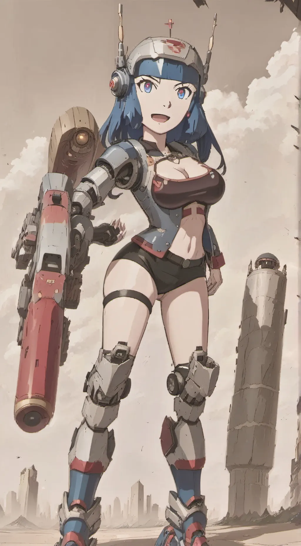 ai character:  optional girl background