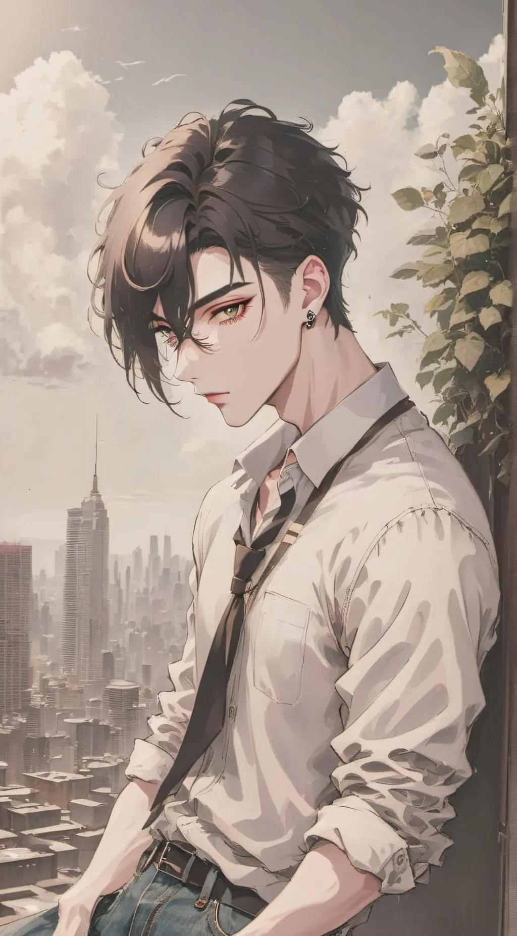 ai character: Sky background