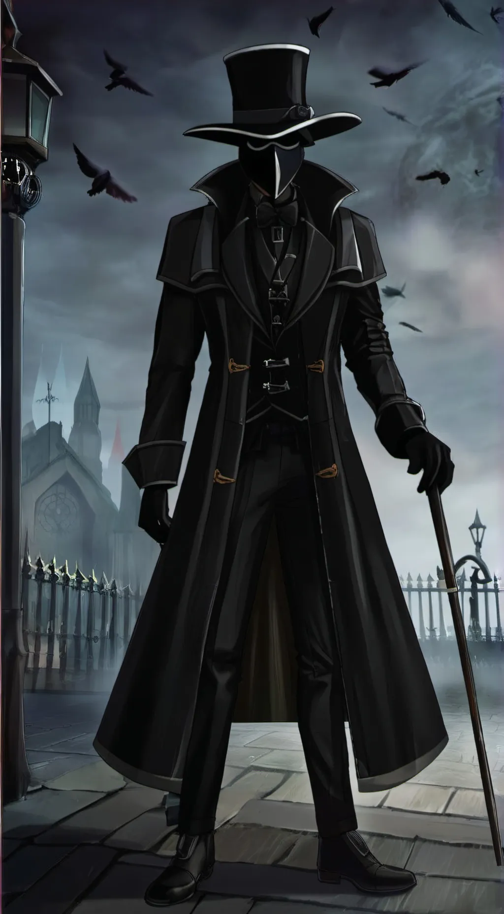ai character: The Plague Doctor background