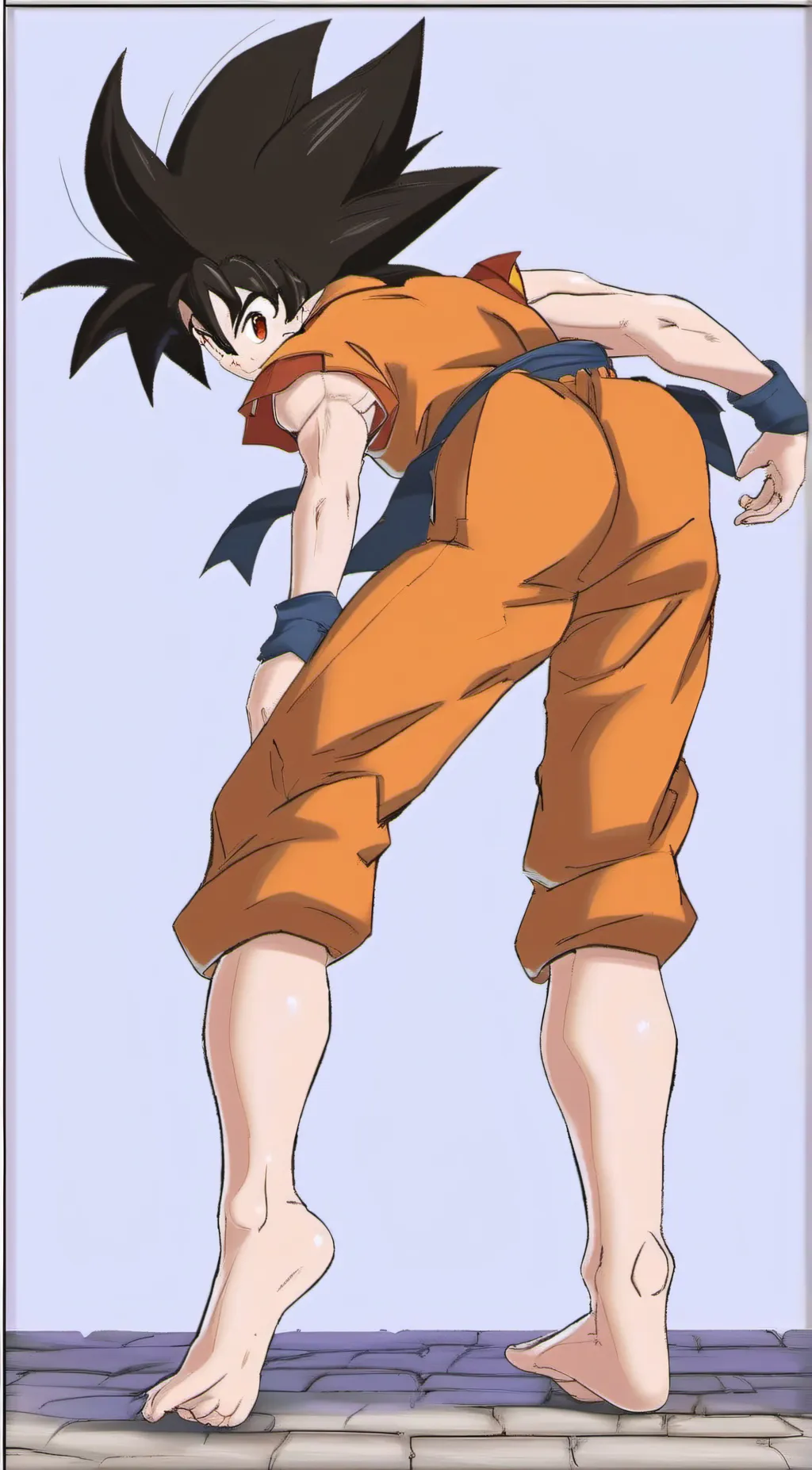 ai character: femboy goku background