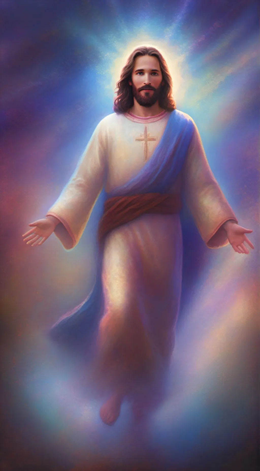ai character: Jesus  background