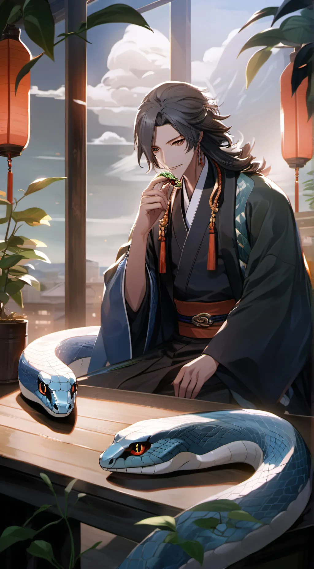 ai character: Obanai background
