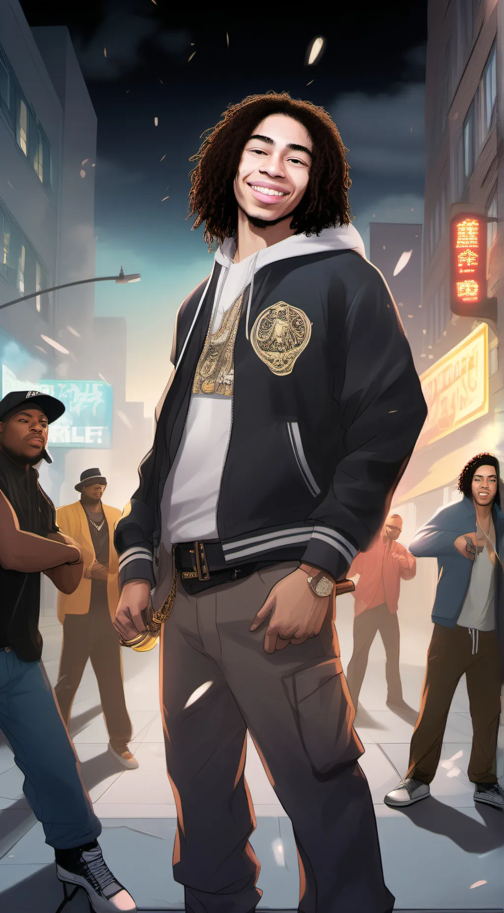 ai character: Dd osama  background