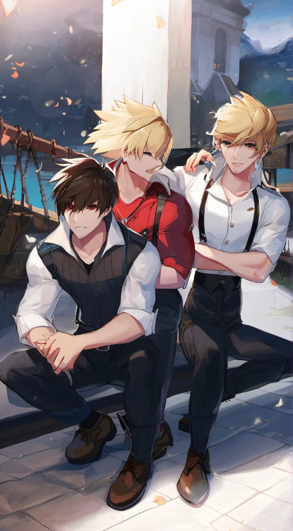 ai character: Harry, Alex & Tom background