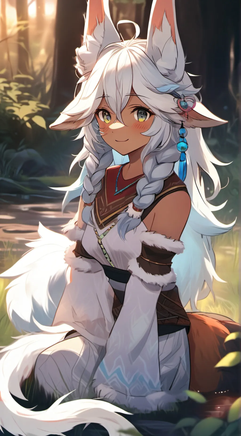 ai character: therian girl background