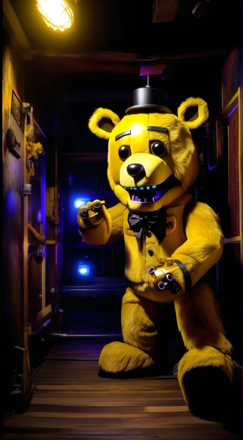 ai character: Golden Freddy background