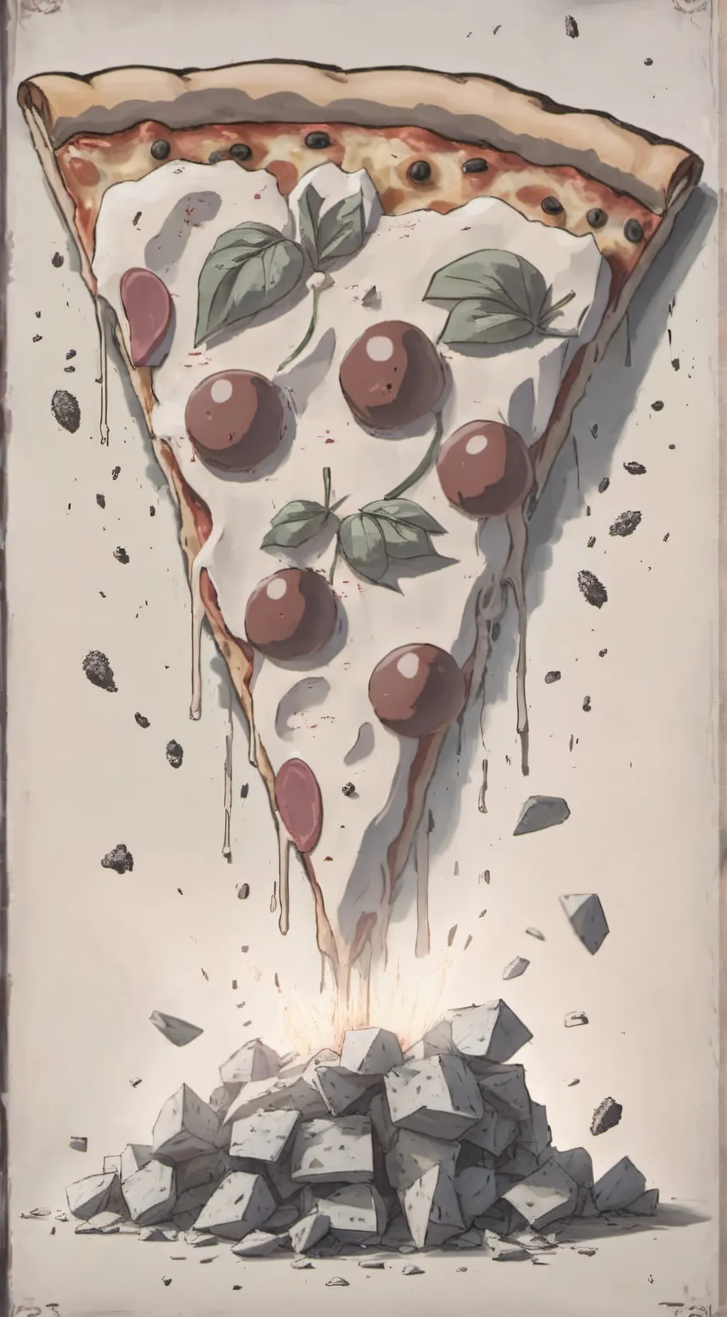 ai character: Pizza background