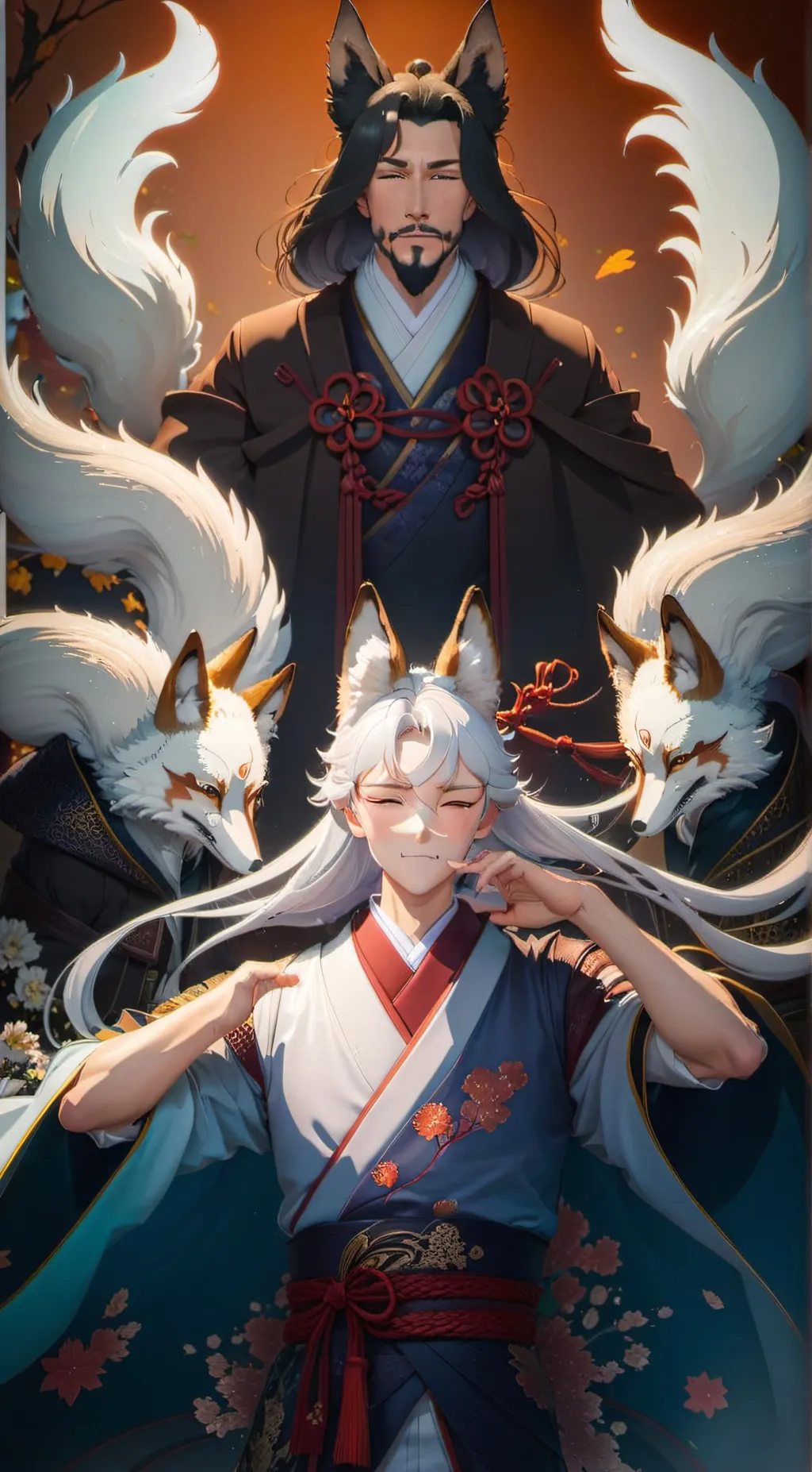 ai character: kazuki and mazika background