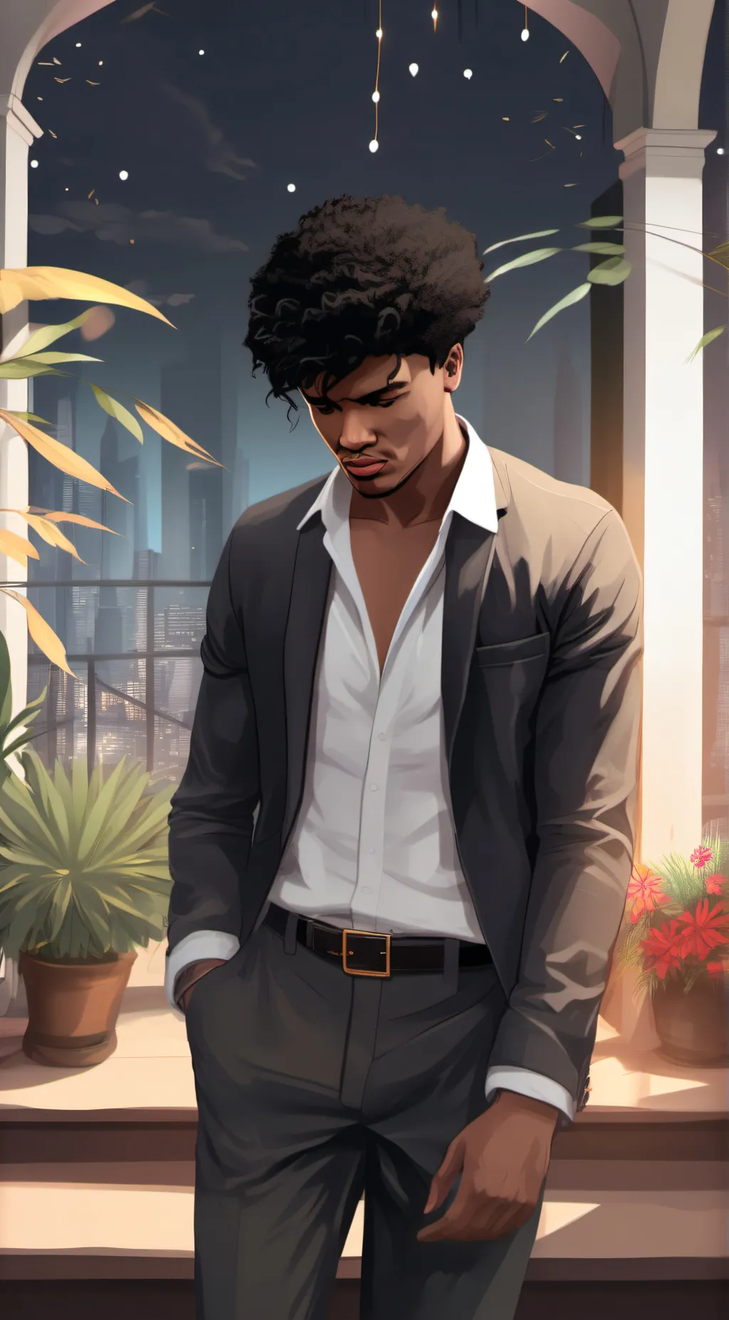 ai character: The only way I     background
