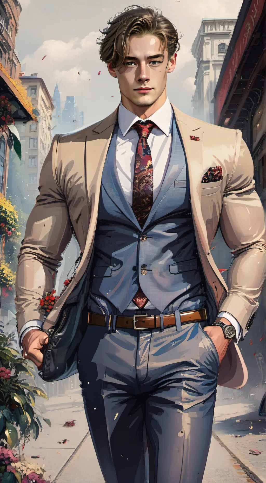 ai character: Alexander  background