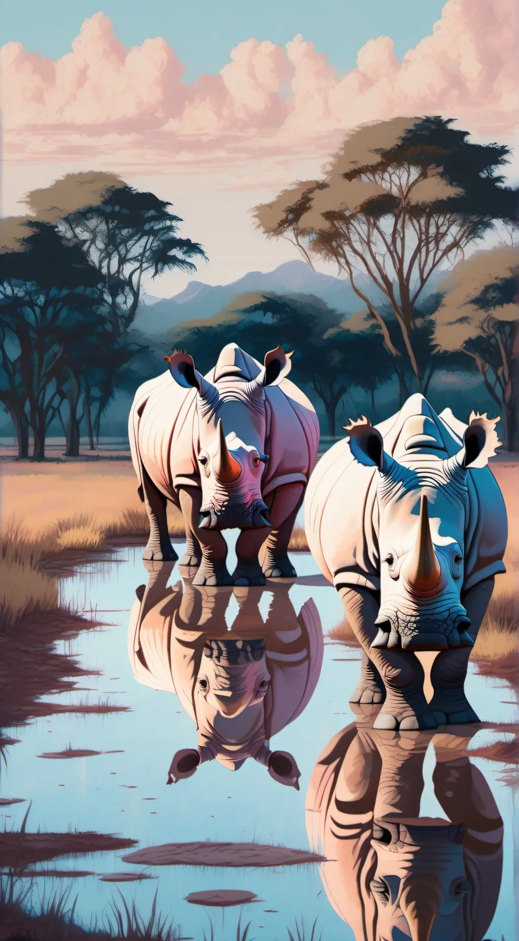 ai character:  Rhino Sands background
