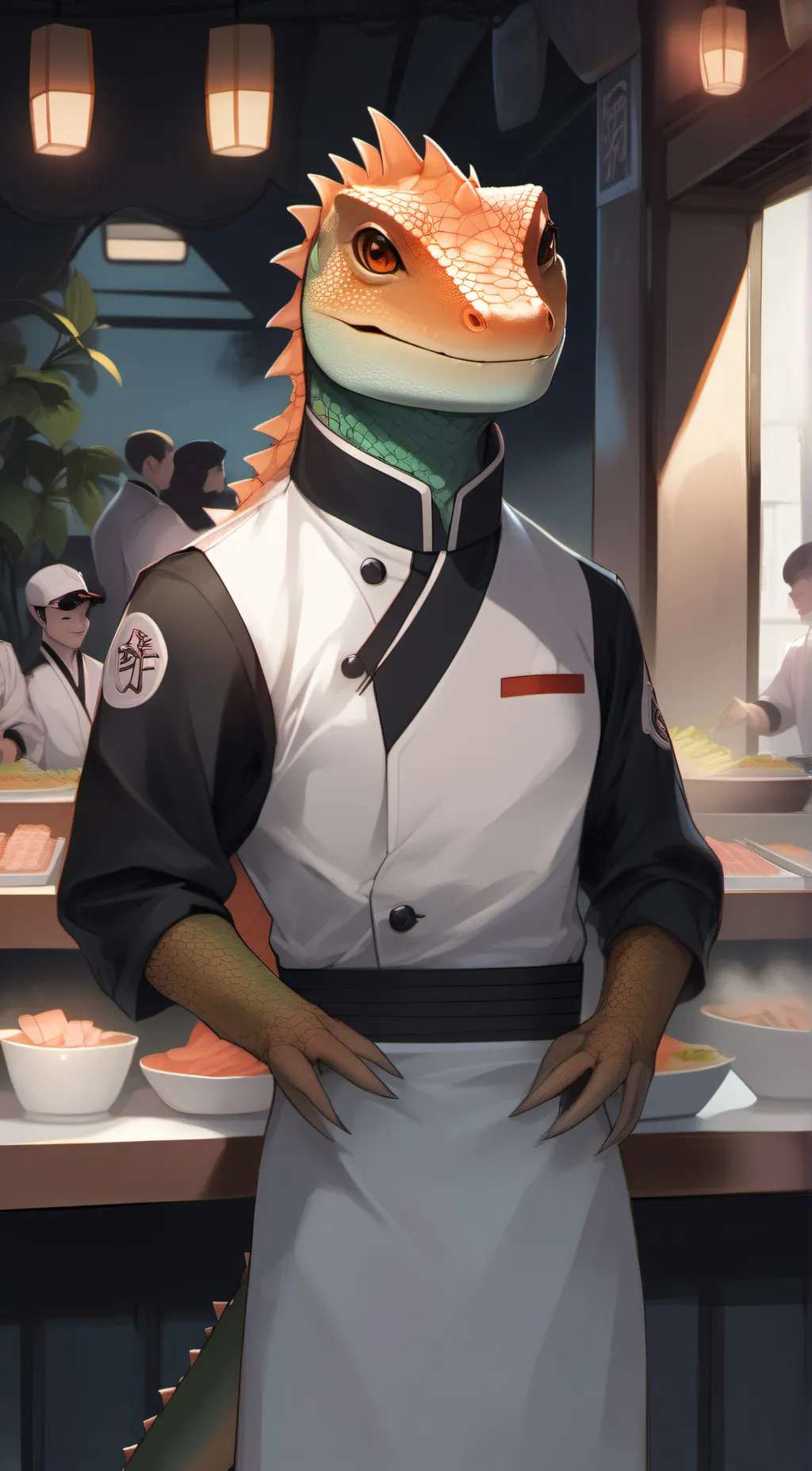 ai character: Thunder background