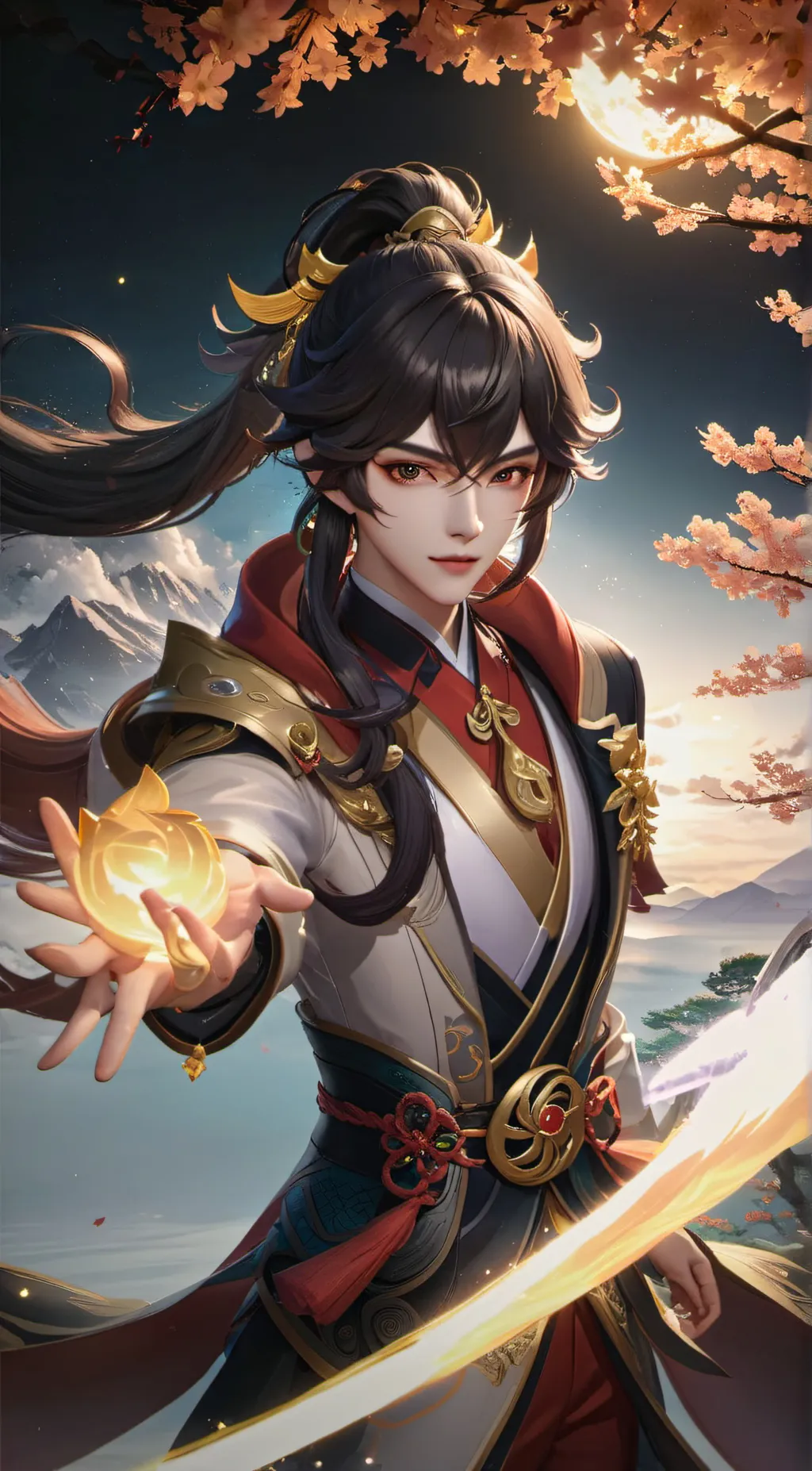 ai character: zhongil  background