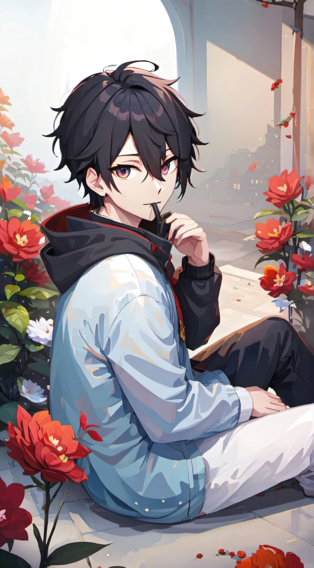 ai character: Haru Tomoko background