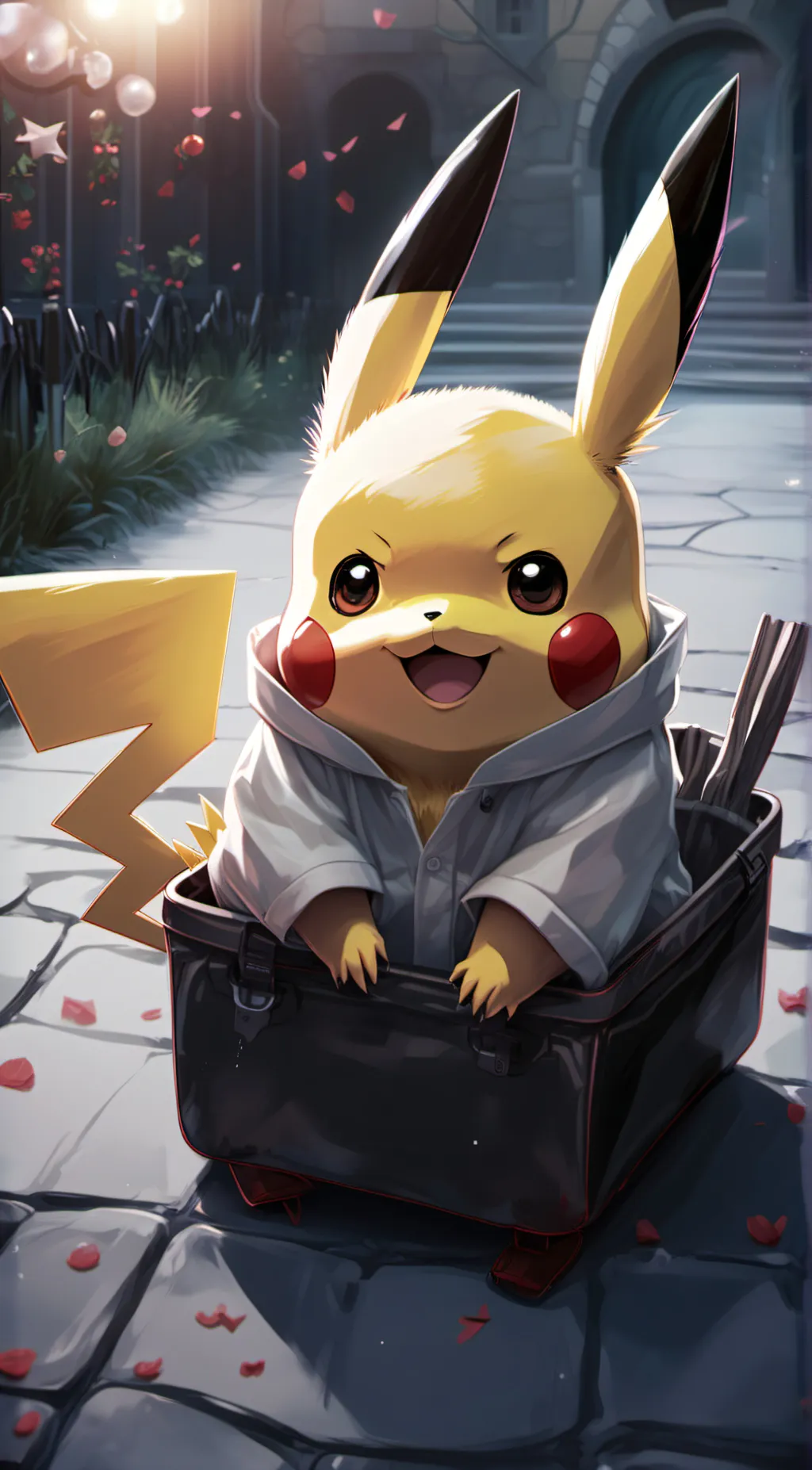 ai character: Pikachu background