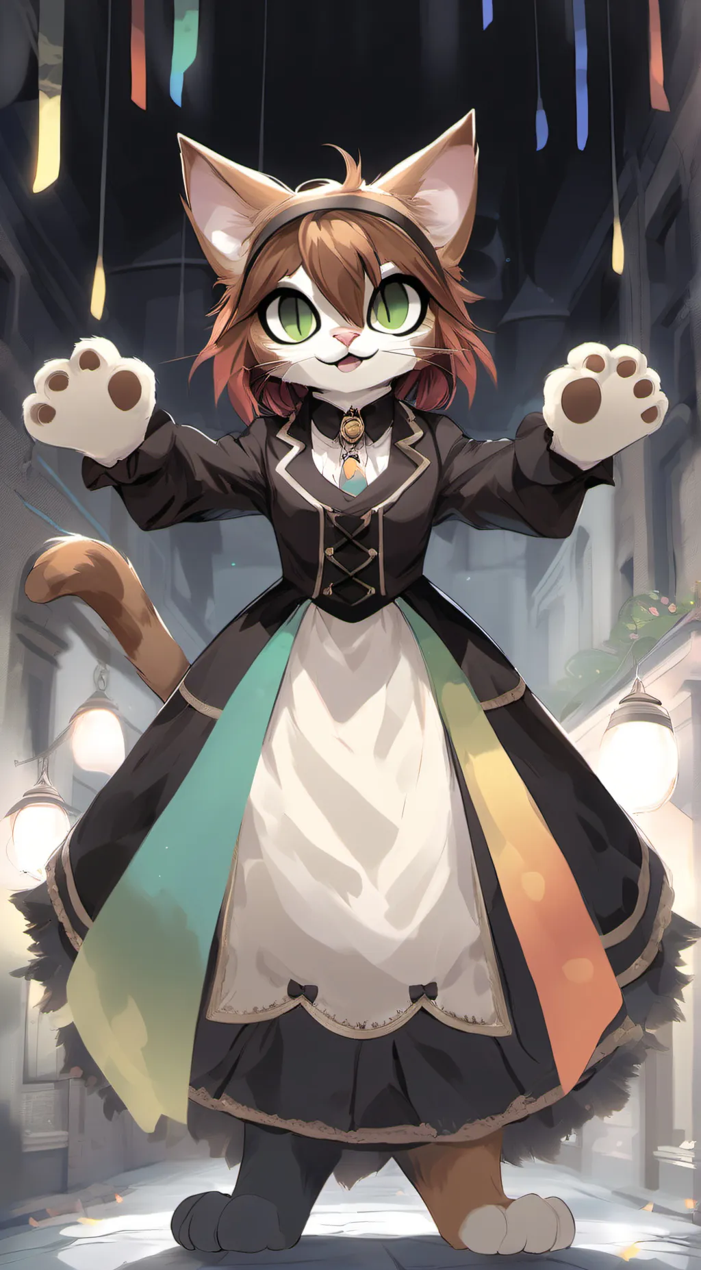 ai character: Floof (tadc oc) background