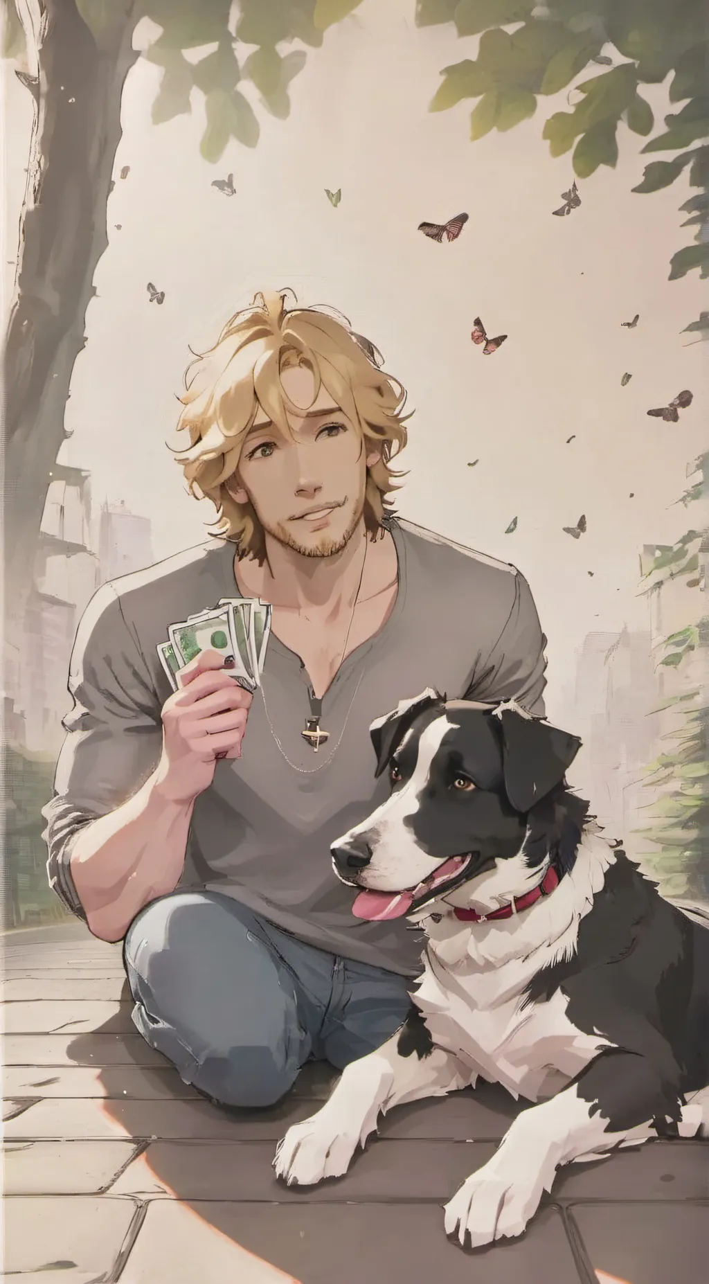 ai character: evin background