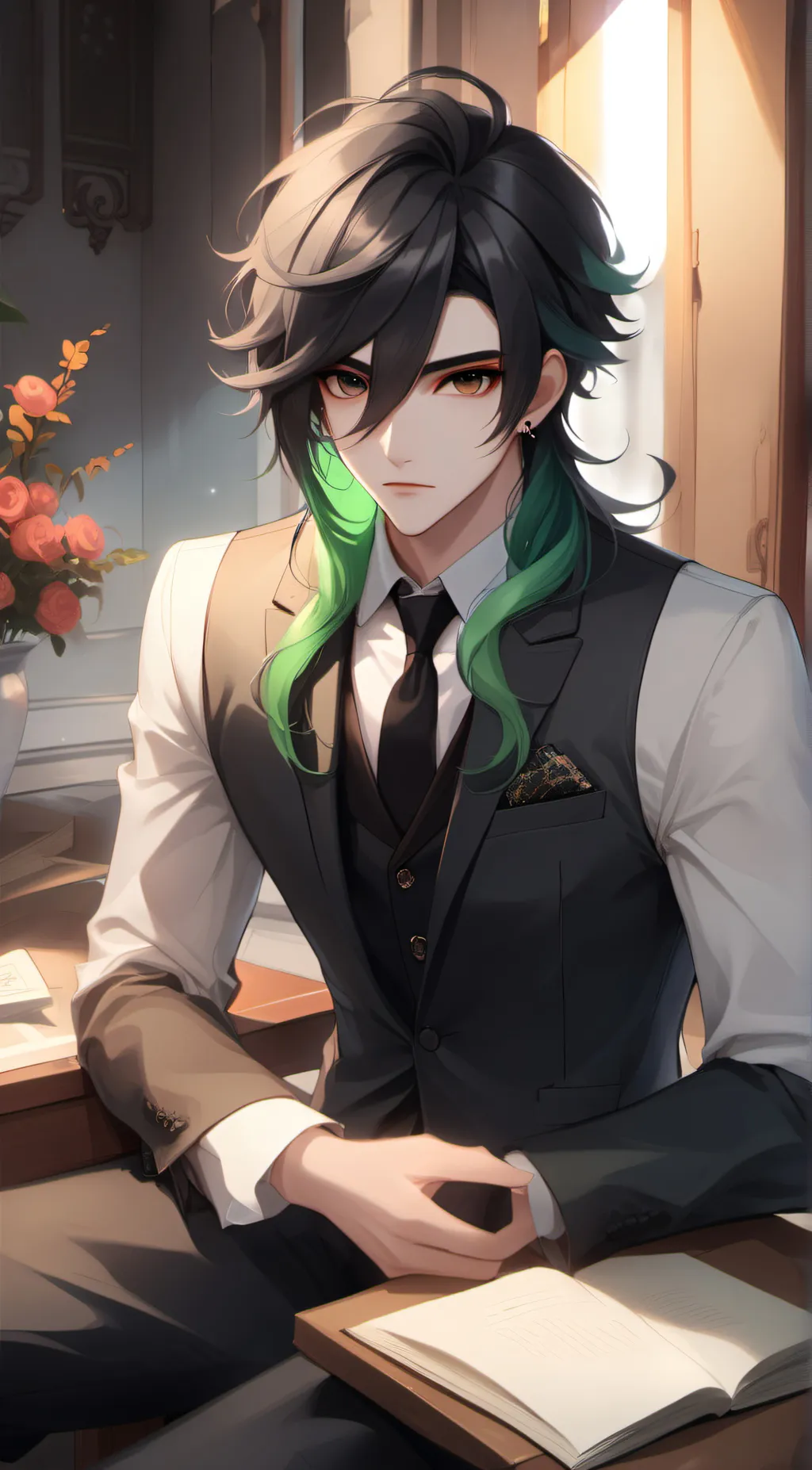 ai character: Maxwell Eldridge  background