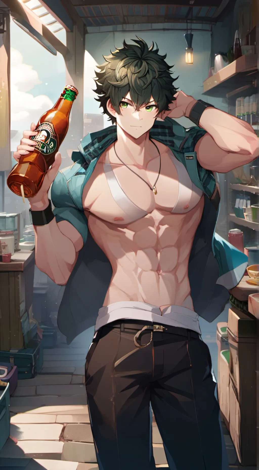 ai character: deku daddy background