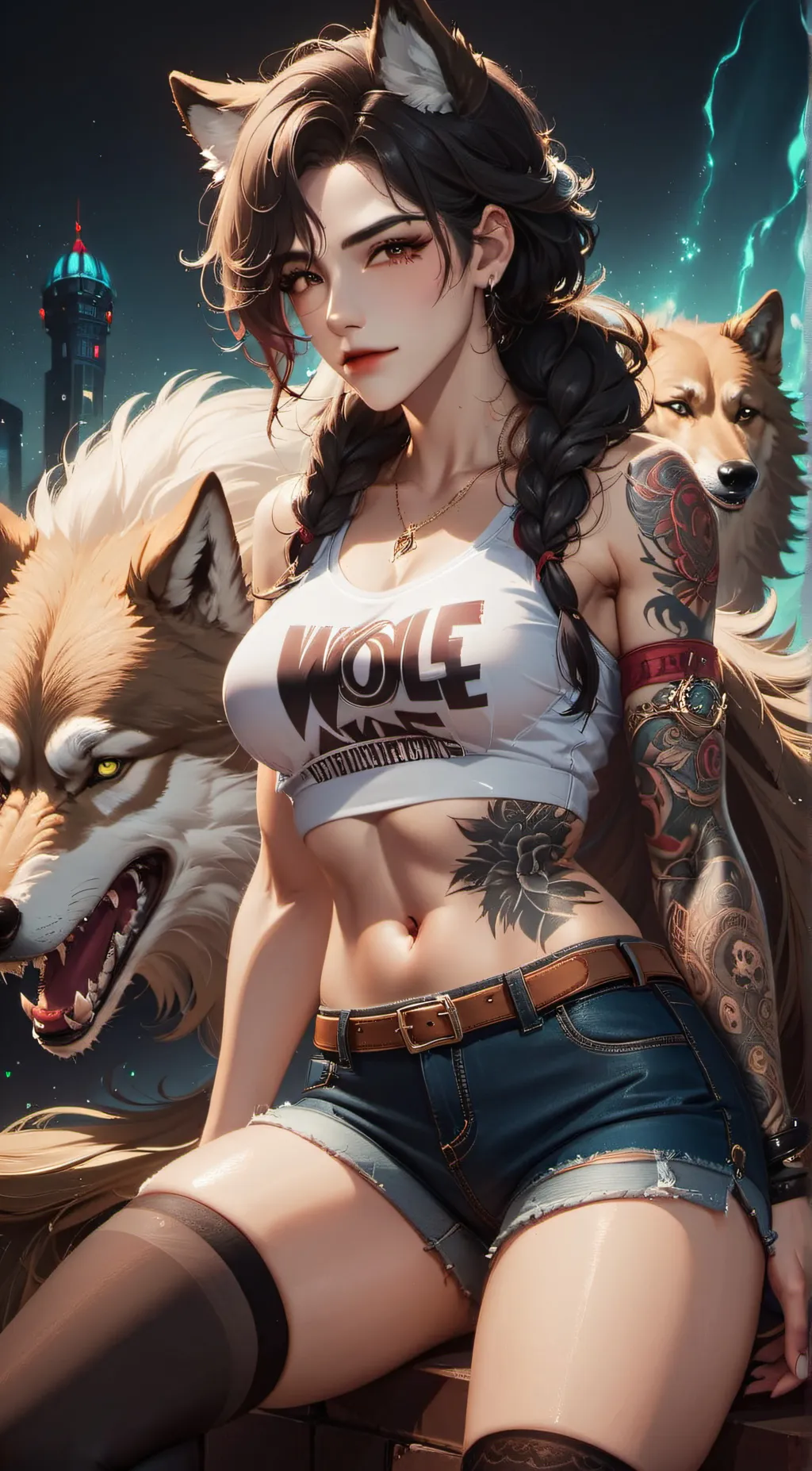 ai character: April Blellin background