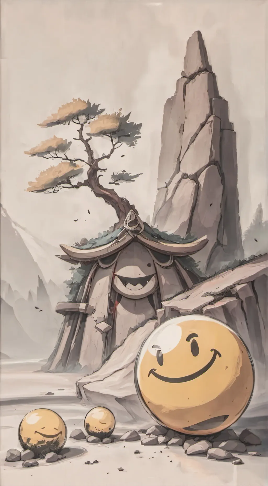 ai character: emogi background