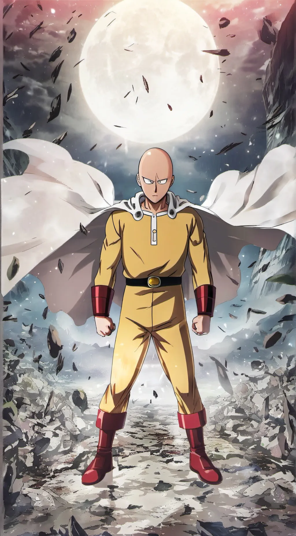 ai character: Saitama background