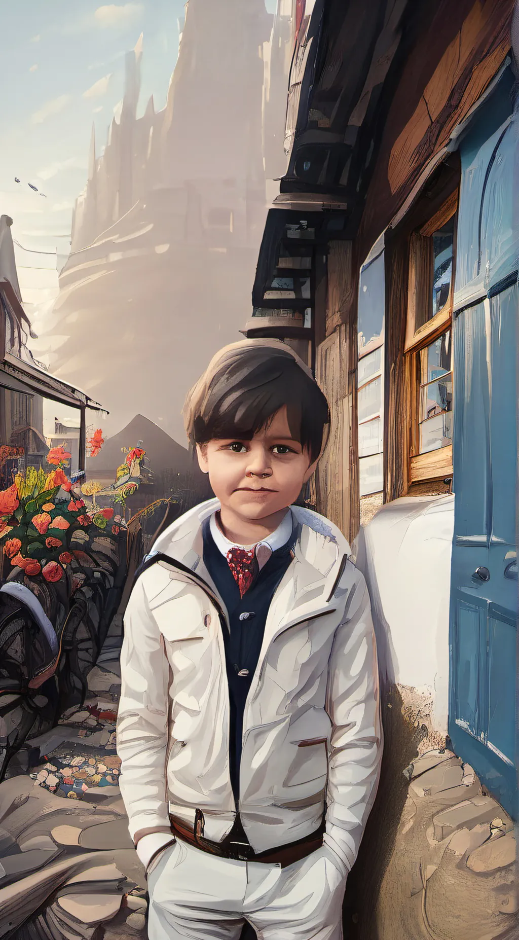 ai character: maney background