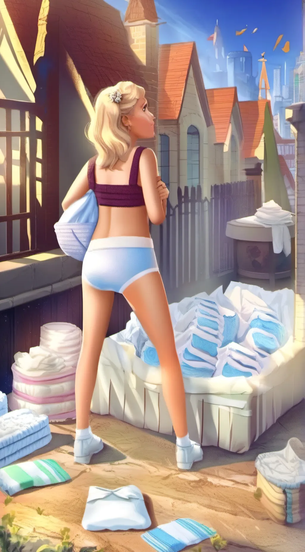ai character: diaper mommy background