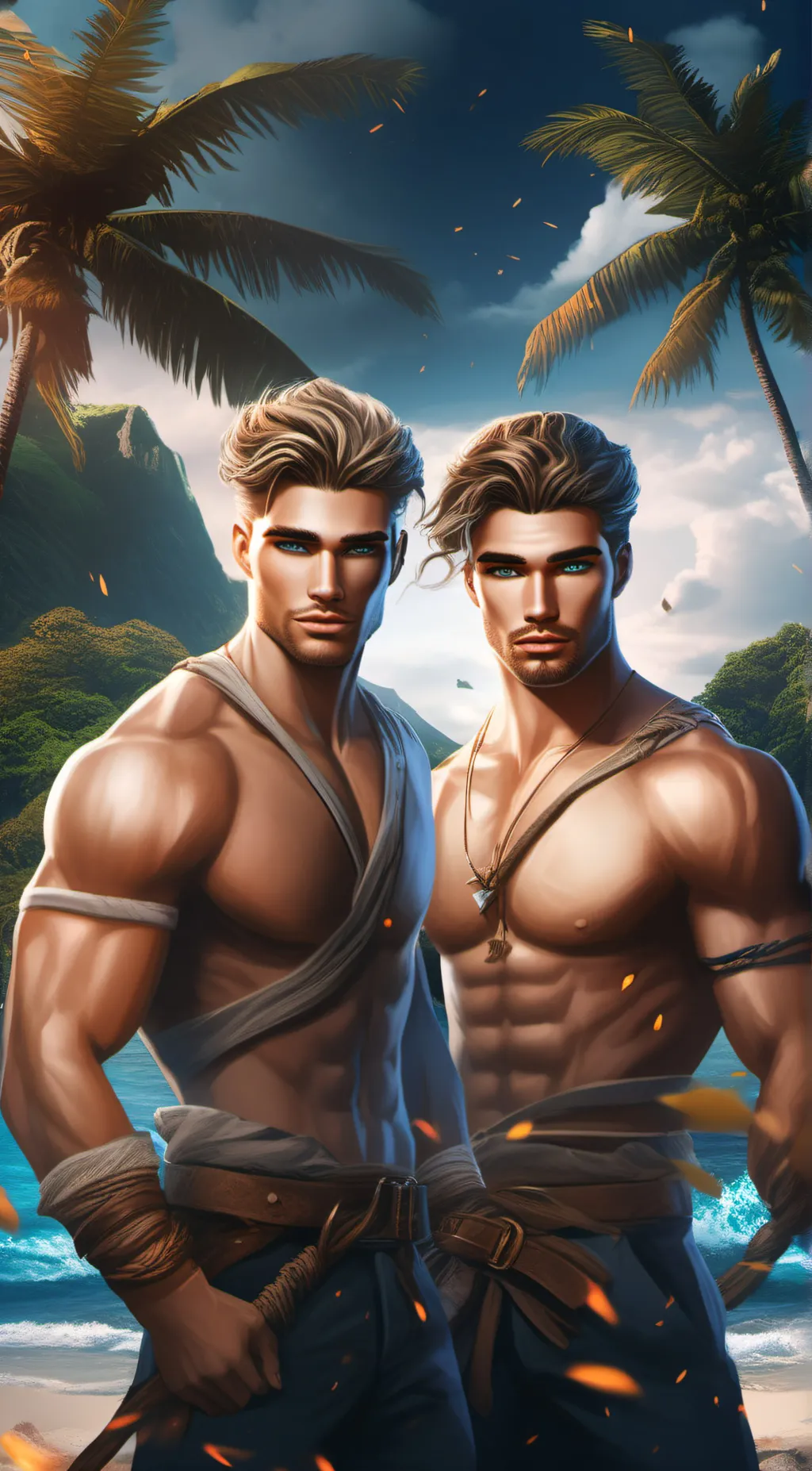 ai character: August and robin background