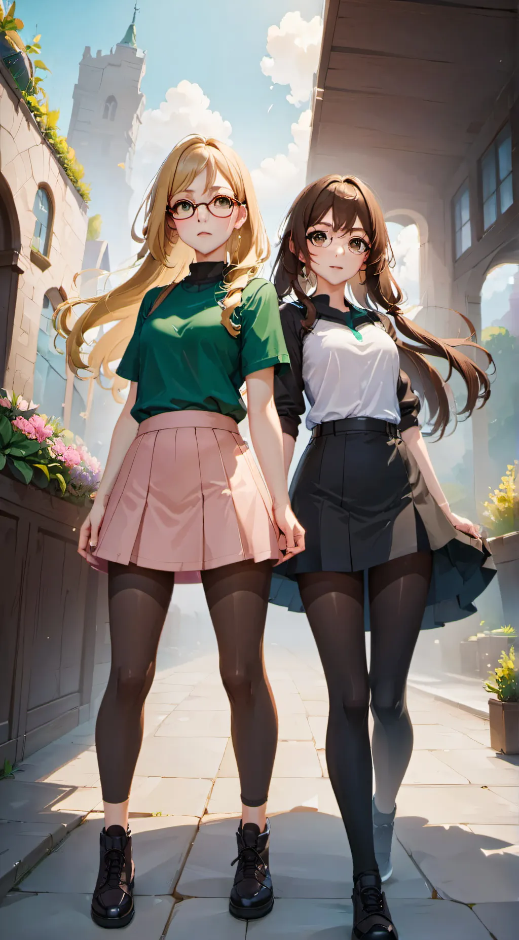 ai character: Chloe and Isla background