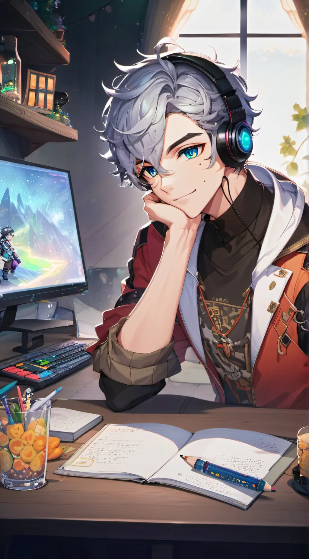 ai character: Simon background
