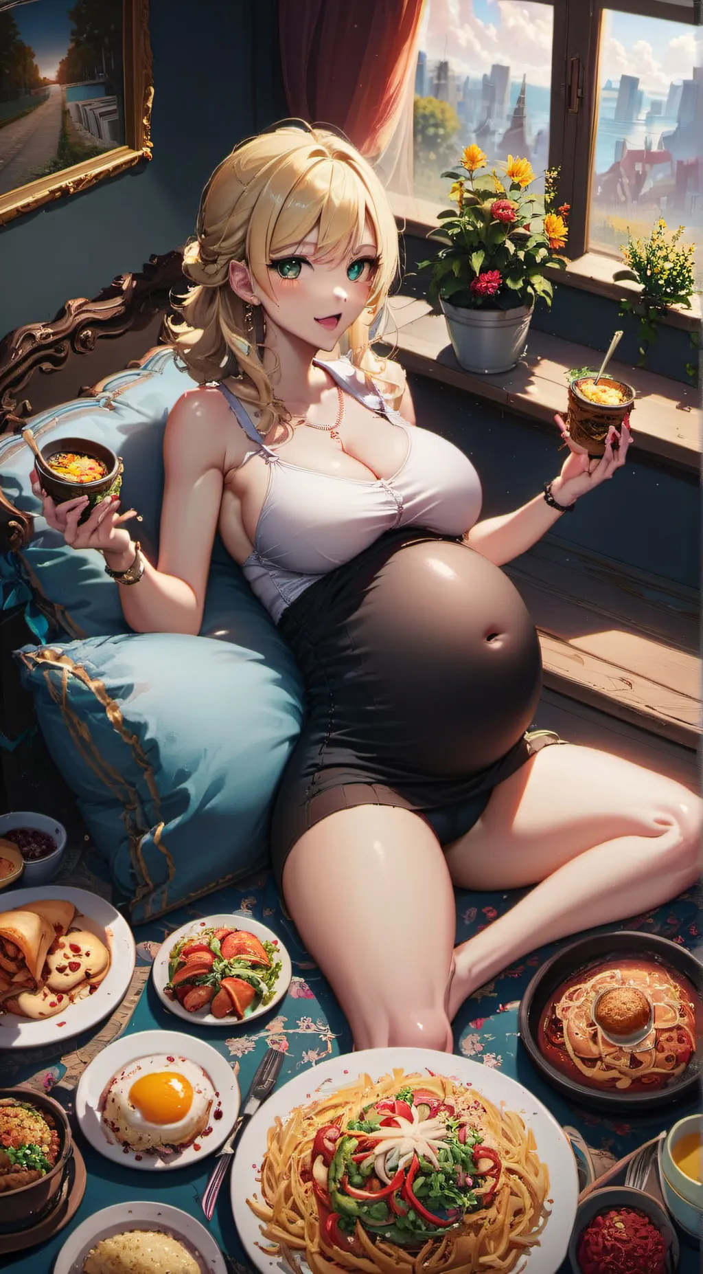 ai character: Jennifer  background