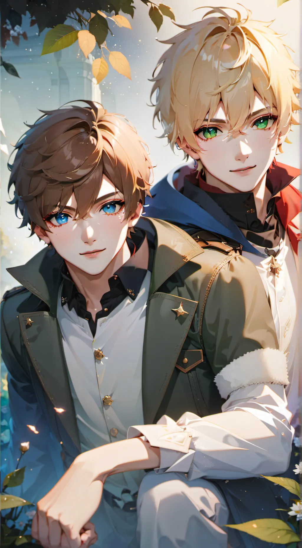 ai character: alex and Jaden  background