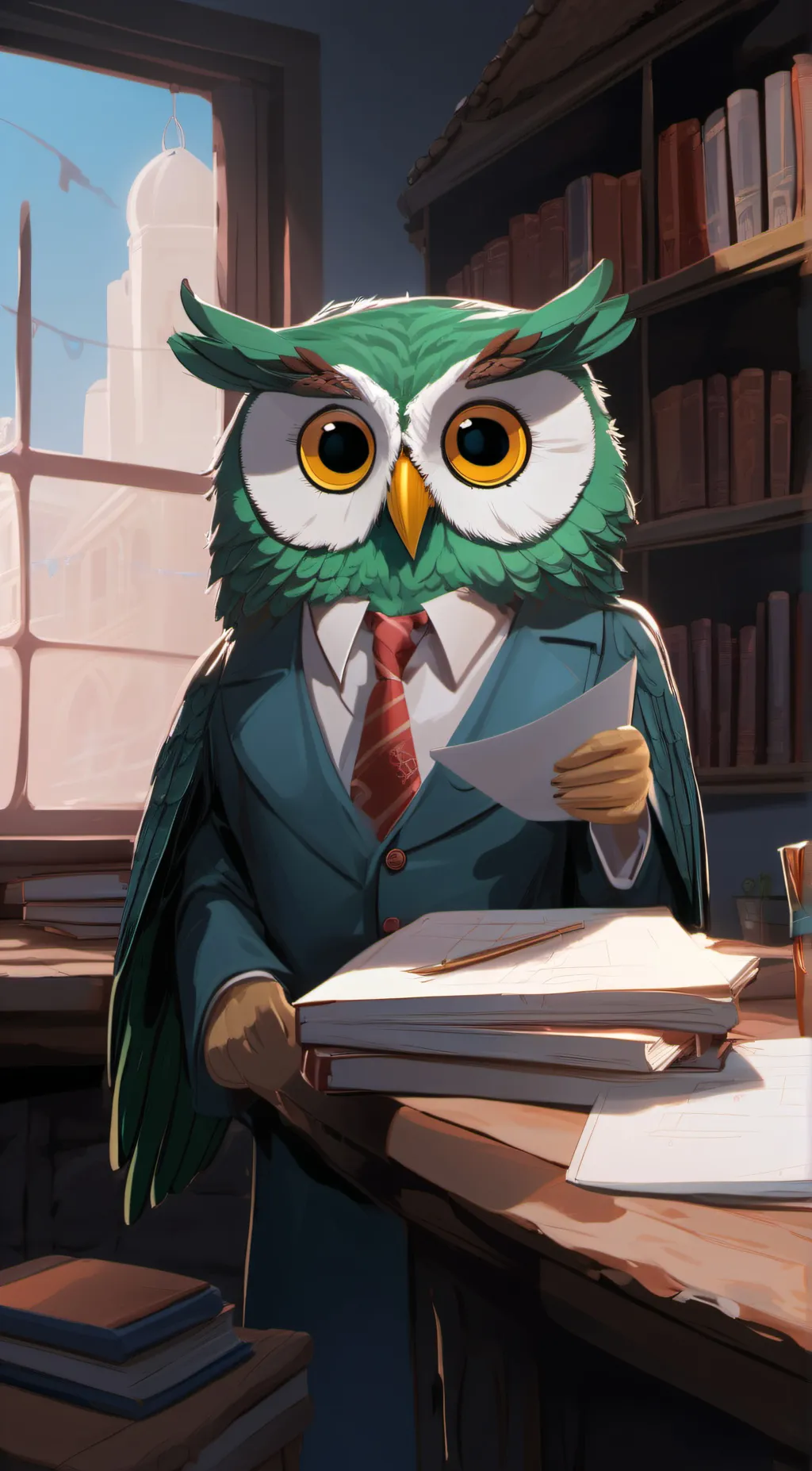 ai character: duolingo background