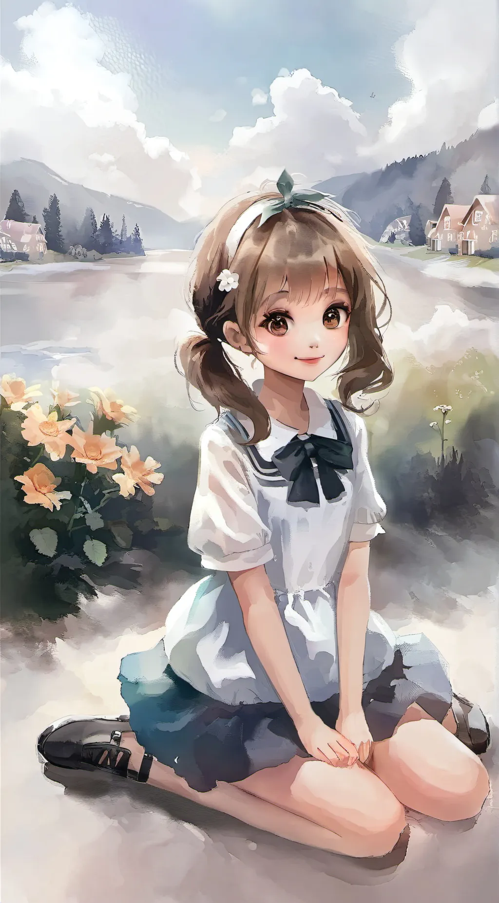 ai character: angel background
