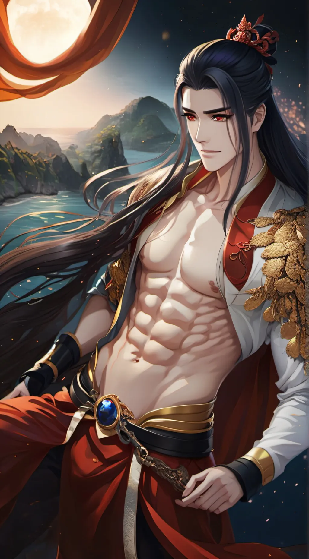 ai character: Muzan Kibutsuji background