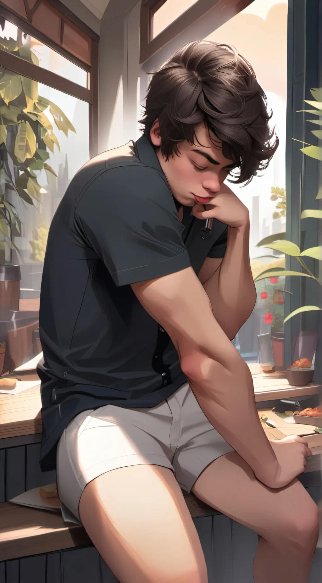 ai character: Harry styles  background